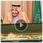 foto Raja Arab Saudi dengan ekspresi tersenyum