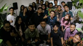 foto : gerakan ekspresi seni audio dan visual dalam Lajur Kanan Project