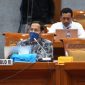 dokementasi ketika Nadiem Makarim rapat dengan Komisi X DPR RI