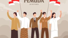 ilustrasi ikrar pemuda dari berbagai Suku Bangsa dan Bahasa