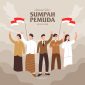 ilustrasi ikrar pemuda dari berbagai Suku Bangsa dan Bahasa