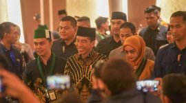 foto Presiden Jokowi saat menghadiri kongres HMI