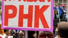 dokumentasi Demo Buruh yang menolak PHK sepihak