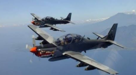 Foto Pesawat Super Tucano diambil dari Banyuwangi tourism