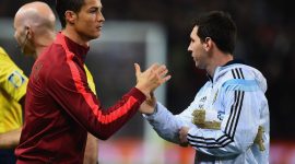 Foto Messi dan Ronaldo