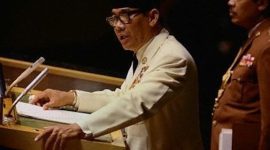 Bung Karno Saat pidato didepan Forum PBB