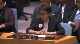 Foto Retno Marsudi Saat Sidang PBB