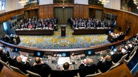 Situasi sidang di Pengadilan Internasional