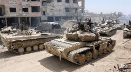 Tank Yang Berserakan Disepanjang Jalur Gaza
